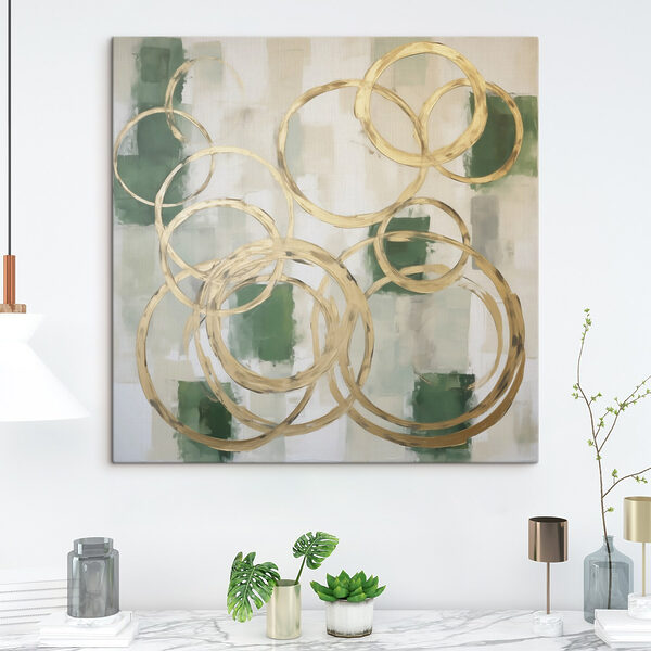 Painting of circles and squares Painting of circles and squares