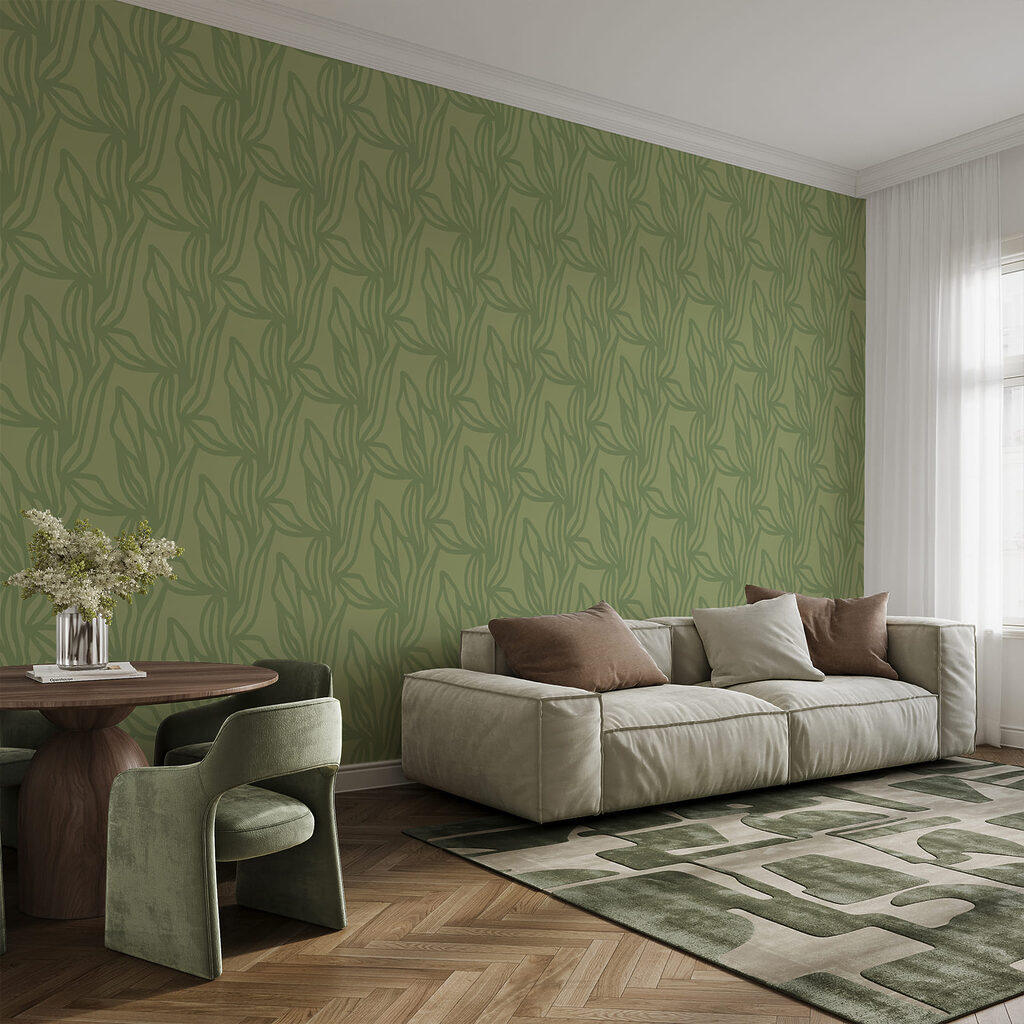Diseño verde con hojas Diseño verde con hojas