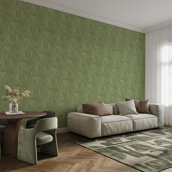 Diseño verde con hojas Diseño verde con hojas