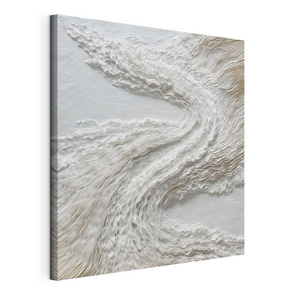 White surface with wavy lines White surface with wavy lines