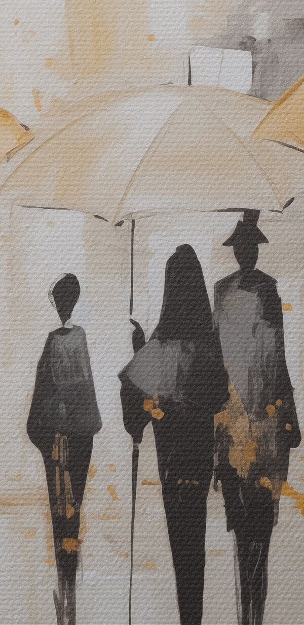 Group of people holding umbrellas Group of people holding umbrellas