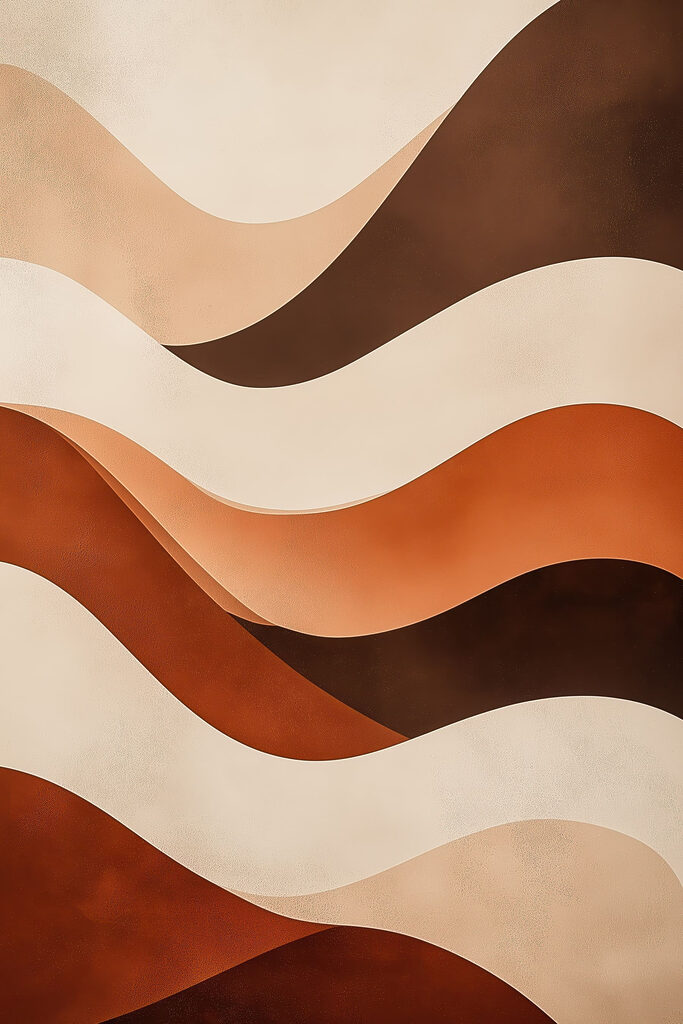 Flowing lines in warm tones Flowing lines in warm tones