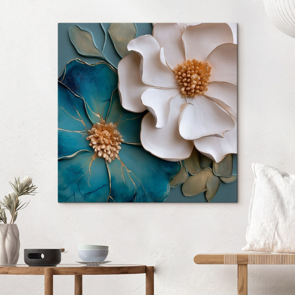 Delicate blooms in soft hues