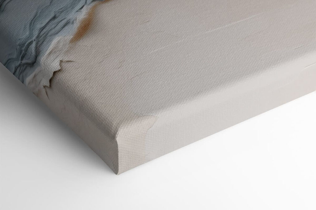 White and blue surface with a river White and blue surface with a river