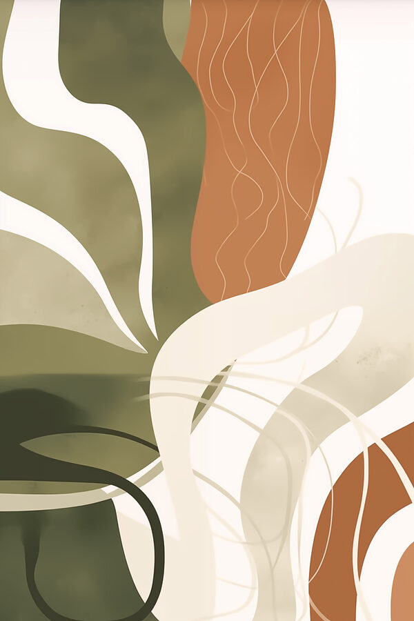 Flowing lines in earthy tones