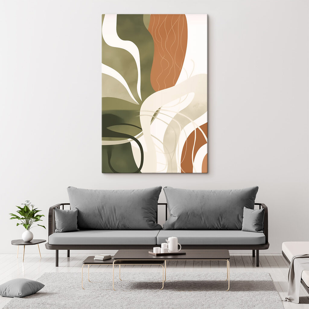 Flowing lines in earthy tones