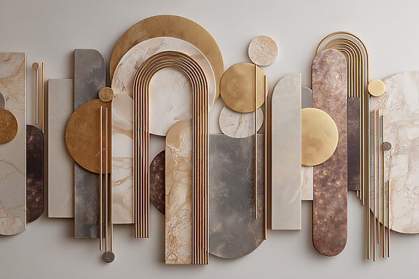 Wall art of various shapes and colors Wall art of various shapes and colors