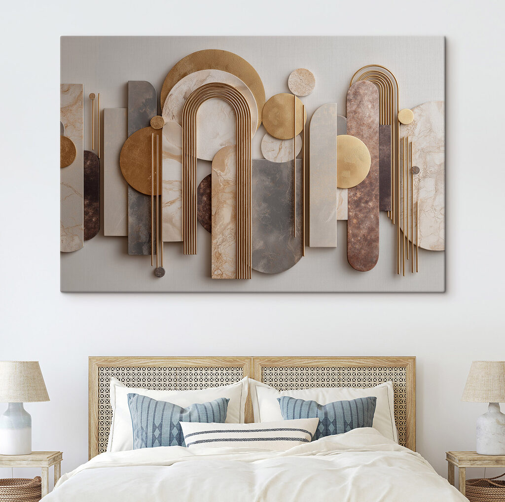Wall art of various shapes and colors Wall art of various shapes and colors