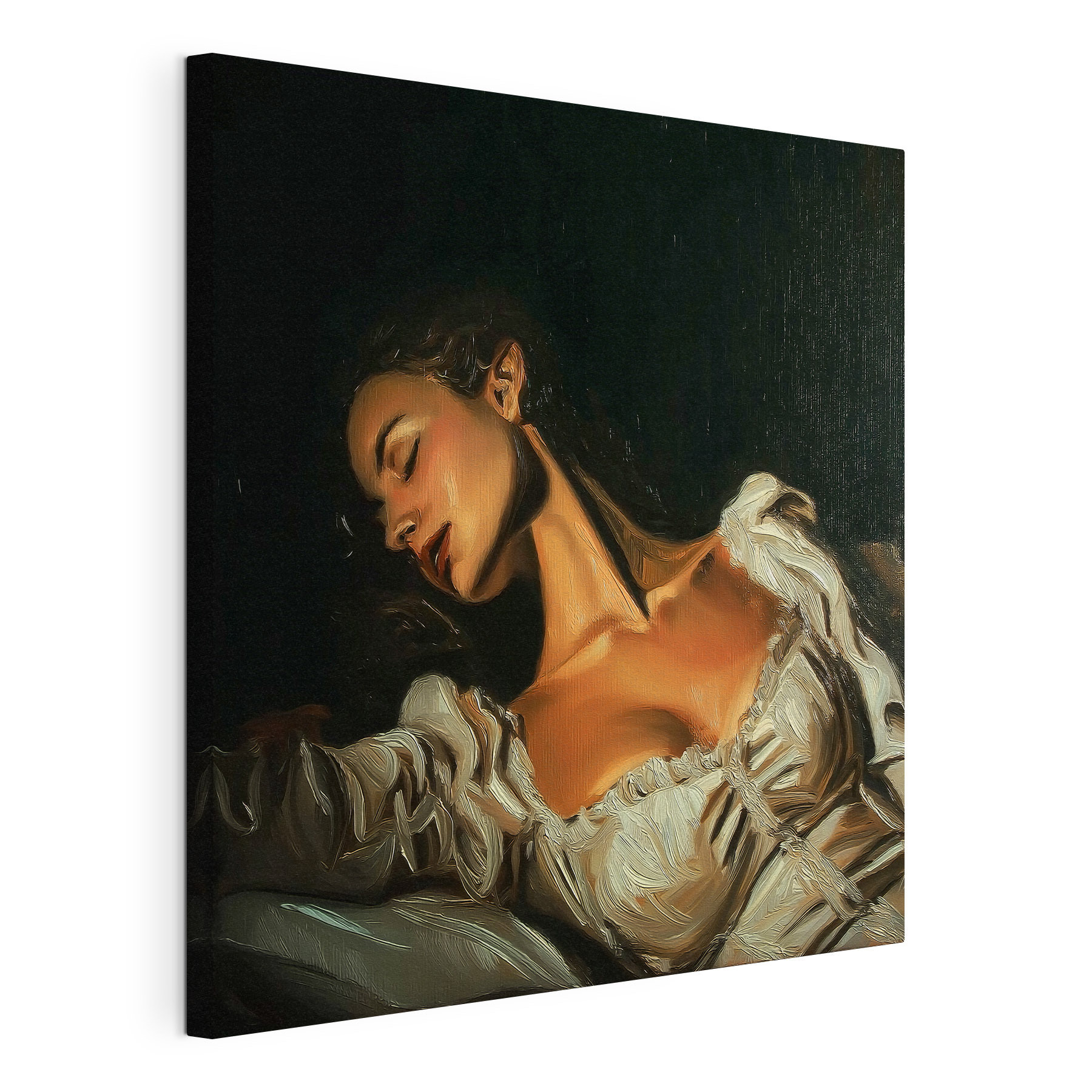 Woman in a white dress