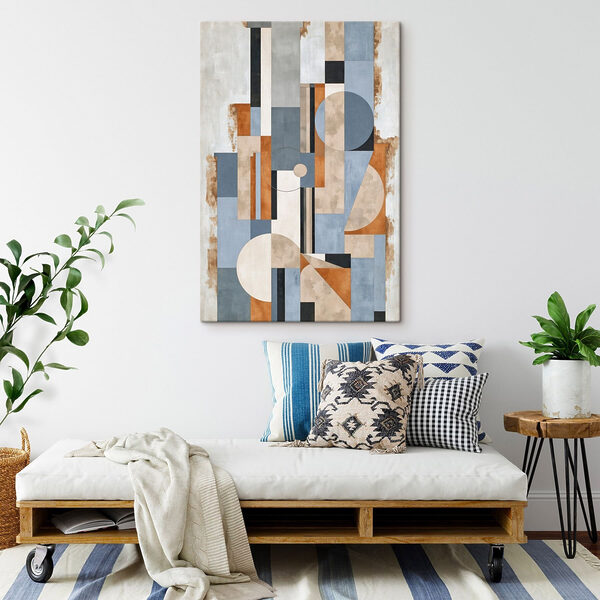 Painting of a geometric pattern