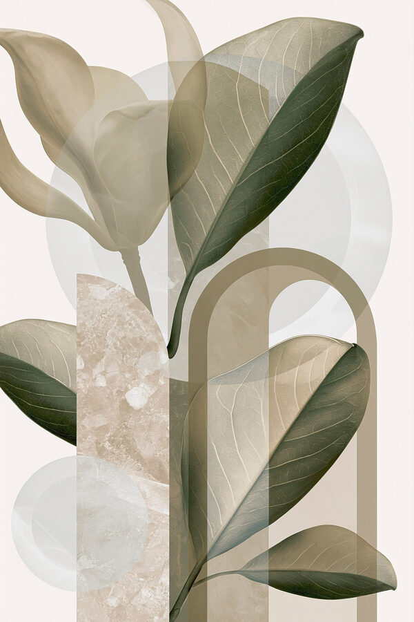 Natural forms in soft colors Natural forms in soft colors