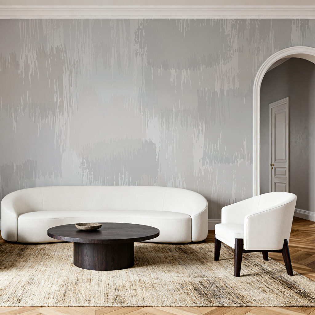 Pintura blanca y gris