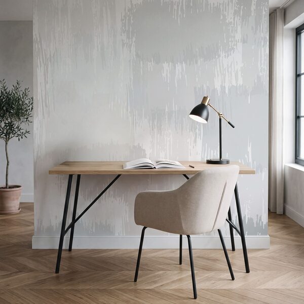 Pintura blanca y gris