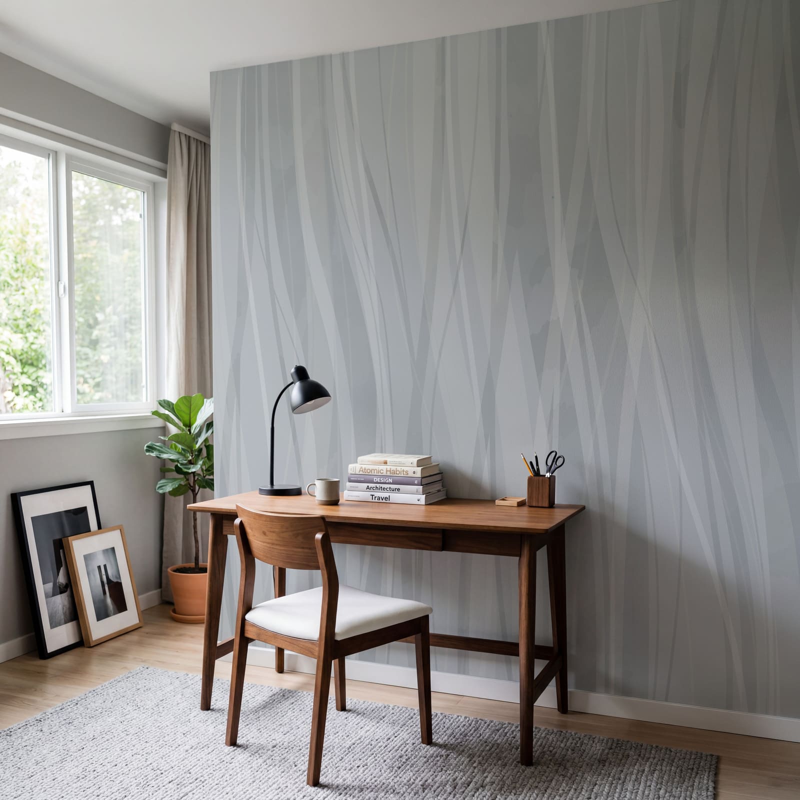 Fondo gris y blanco con líneas