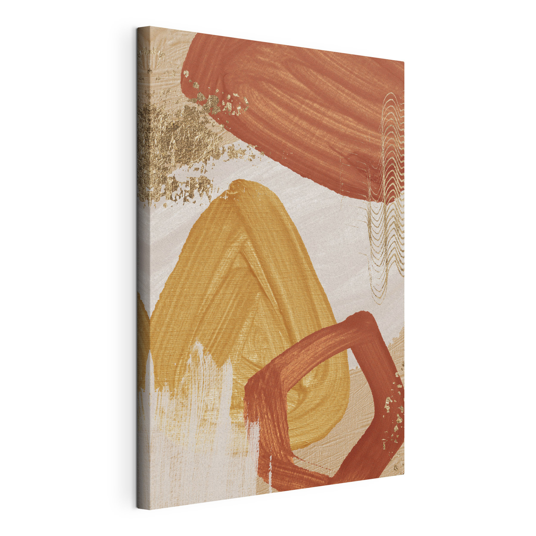 Abstract art in warm tones