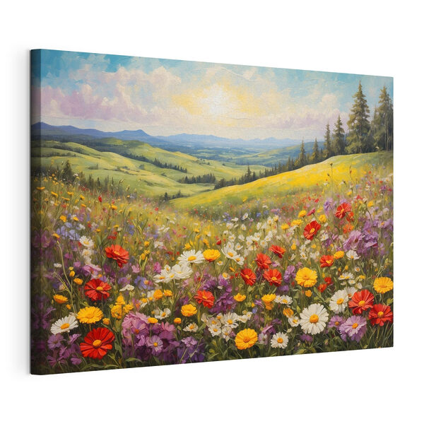Cuadros Campo de flores de colores (SKU: s40073) Cuadros Cuadros Campo de flores de colores (SKU: s40073)