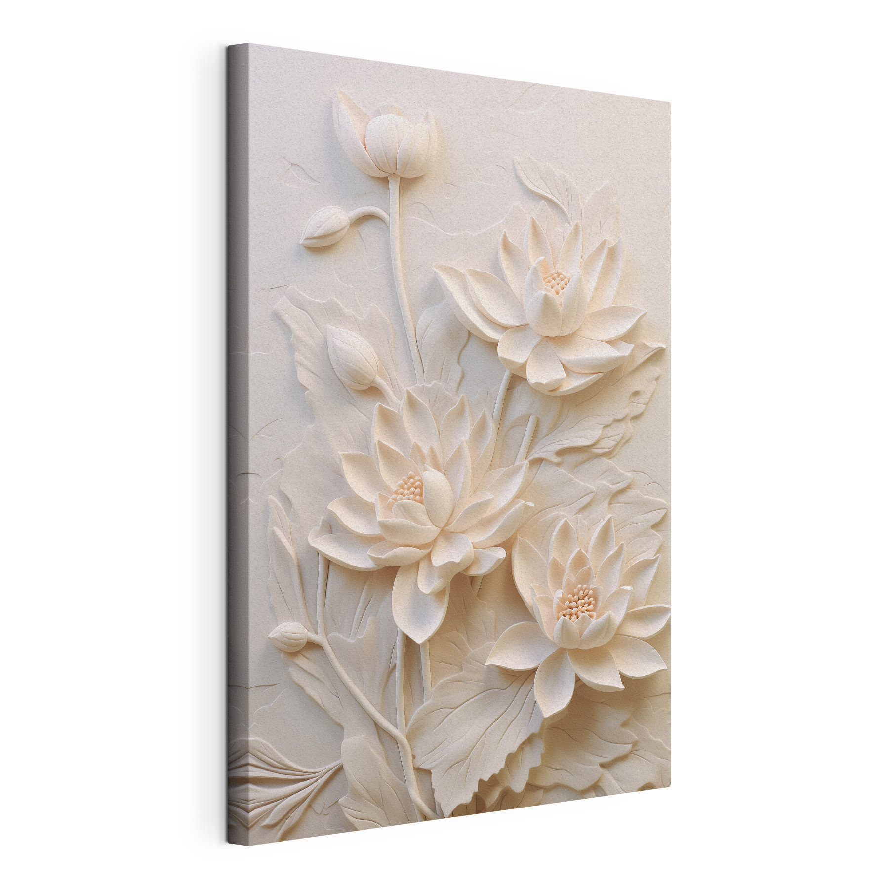 Elegant lotus flowers in soft tones Elegant lotus flowers in soft tones