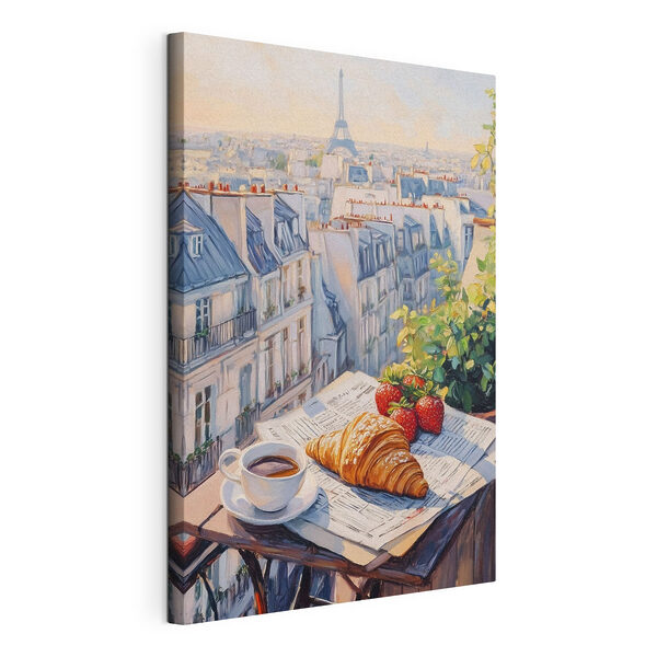 Cuadros Desayuno en una mesa con una taza de café y fresas (SKU: s43890) Cuadros Cuadros Desayuno en una mesa con una taza de café y fresas (SKU: s43890)