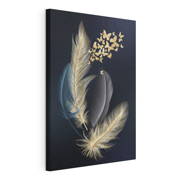Cuadros Un ramillete de plumas con mariposas (SKU: s03899) Cuadros Cuadros Un ramillete de plumas con mariposas (SKU: s03899)