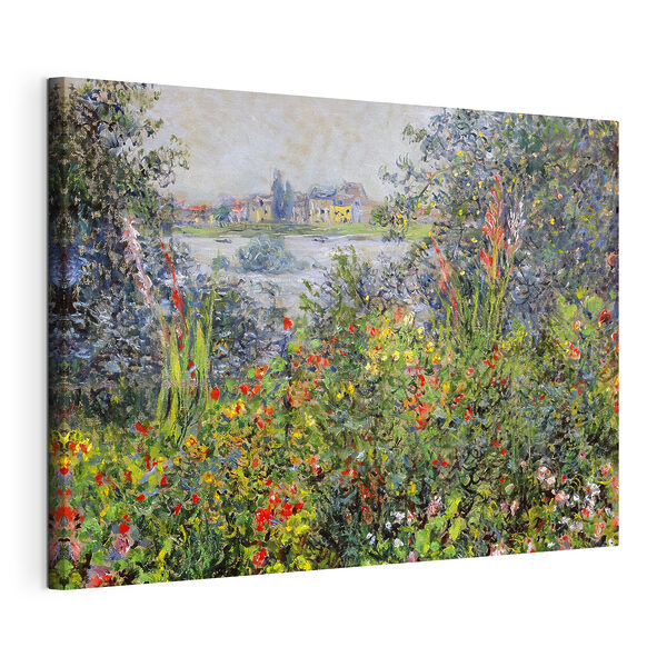 Cuadros Un cuadro de un jardín con flores y árboles (SKU: s04136) Cuadros Cuadros Un cuadro de un jardín con flores y árboles (SKU: s04136)