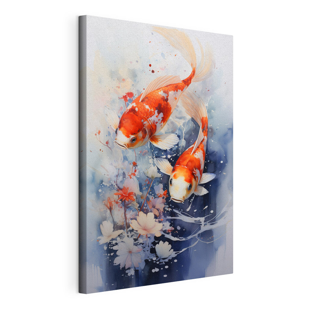 Pair of fish swimming in water