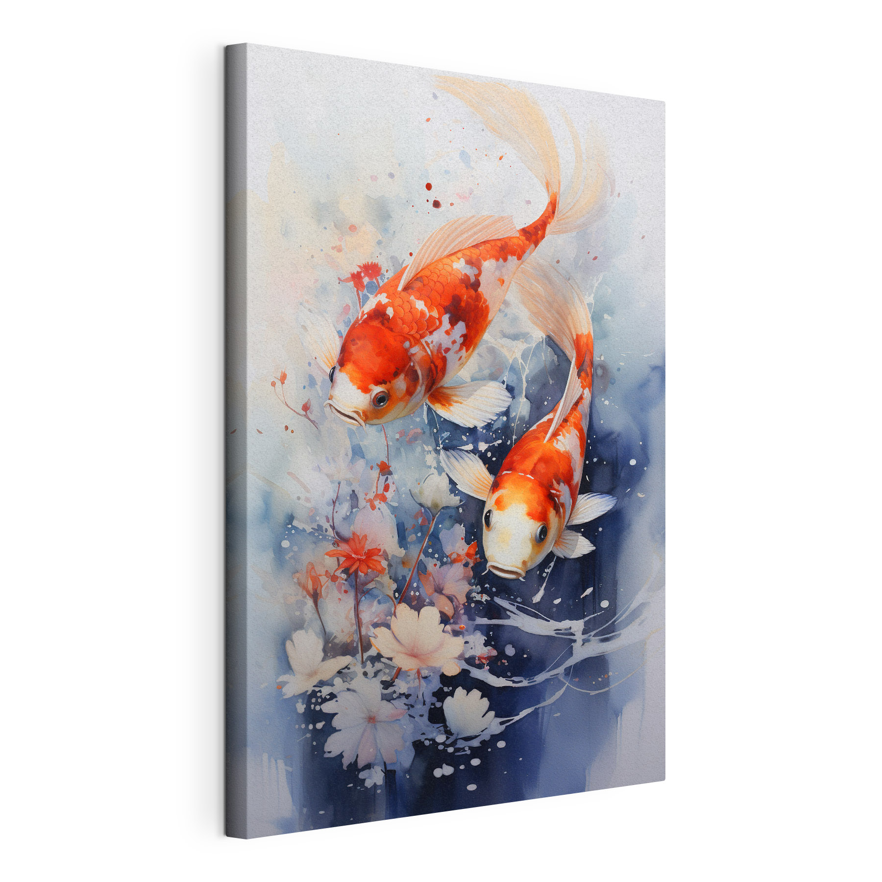 Pair of fish swimming in water