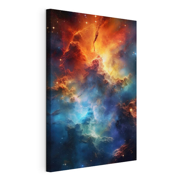Cuadros Nubes de colores y estrellas en el espacio (SKU: s35365) Cuadros Cuadros Nubes de colores y estrellas en el espacio (SKU: s35365)
