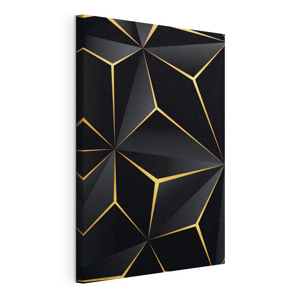 Elegant black geometric design with accents Elegant black geometric design with accents