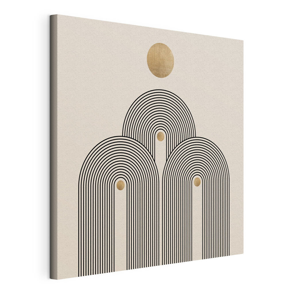 Sun-drenched arches in serene symmetry