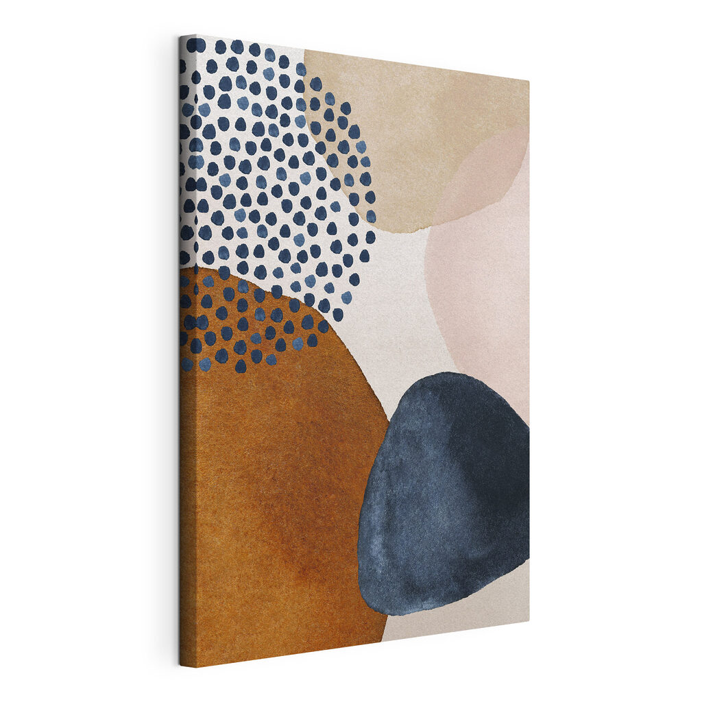 A painting of different shapes and colors A painting of different shapes and colors