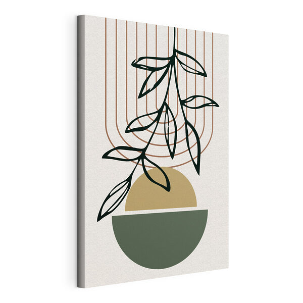 Una planta en un cuenco Cuadros Una planta en un cuenco