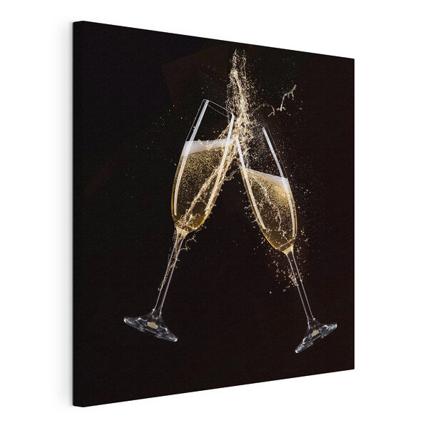 Cuadros Dos copas de champán con un chorrito de líquido (SKU: s37040) Cuadros Cuadros Dos copas de champán con un chorrito de líquido (SKU: s37040)
