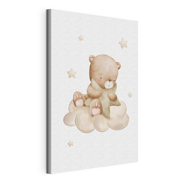 Cuadros Un osito de peluche sentado sobre una nube (SKU: s37919) Cuadros Cuadros Un osito de peluche sentado sobre una nube (SKU: s37919)