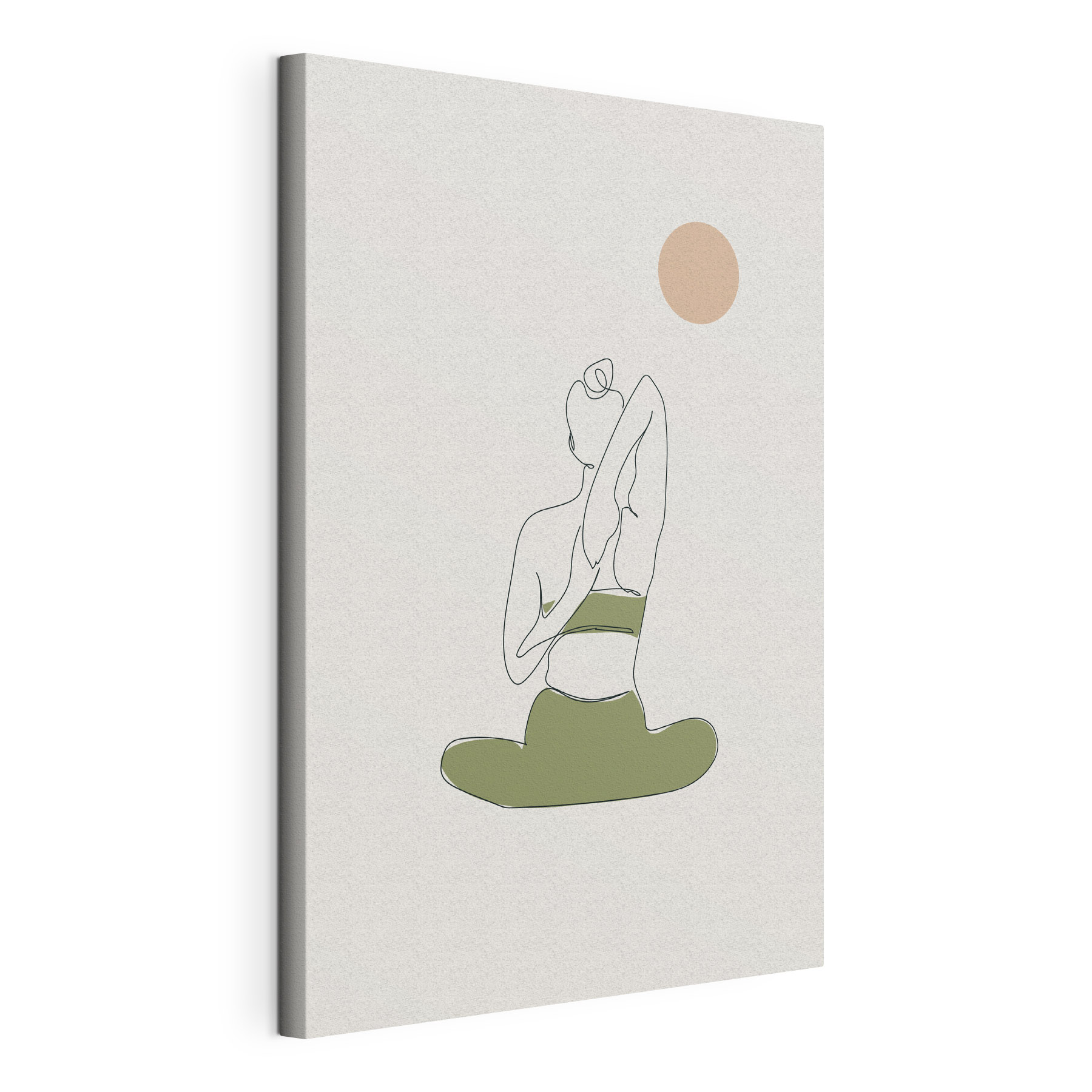 A woman sitting in yoga pose A woman sitting in yoga pose