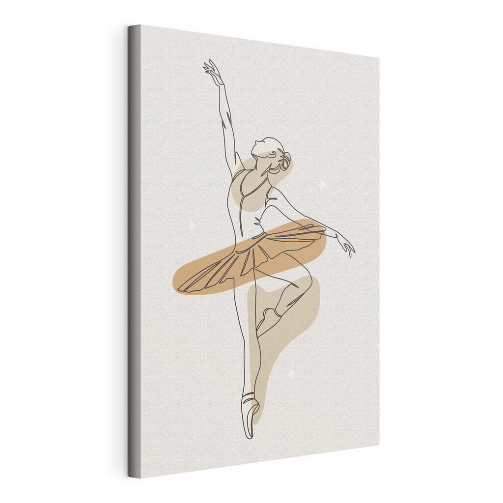 A drawing of a woman dancing