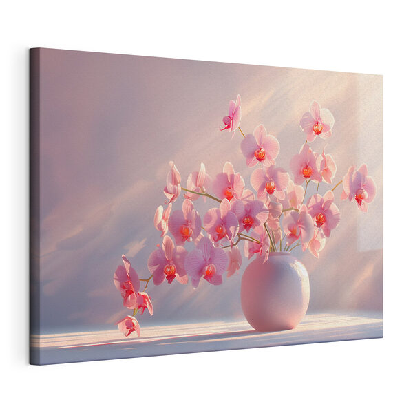 Cuadros Un jarrón con flores rosas (SKU: s38700) Cuadros Cuadros Un jarrón con flores rosas (SKU: s38700)