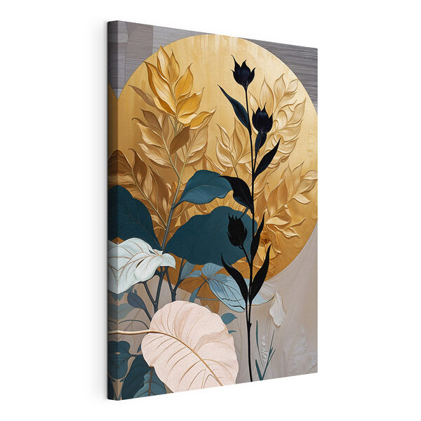 Cuadros Un cuadro de una planta con hojas y flores (SKU: s38822) Cuadros Cuadros Un cuadro de una planta con hojas y flores (SKU: s38822)