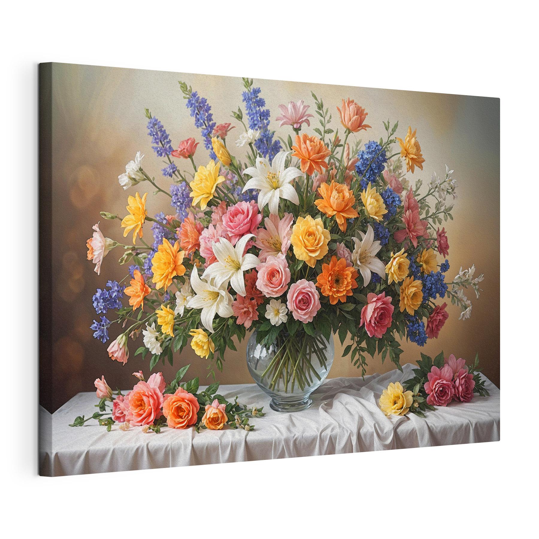 A vase of flowers on a table A vase of flowers on a table