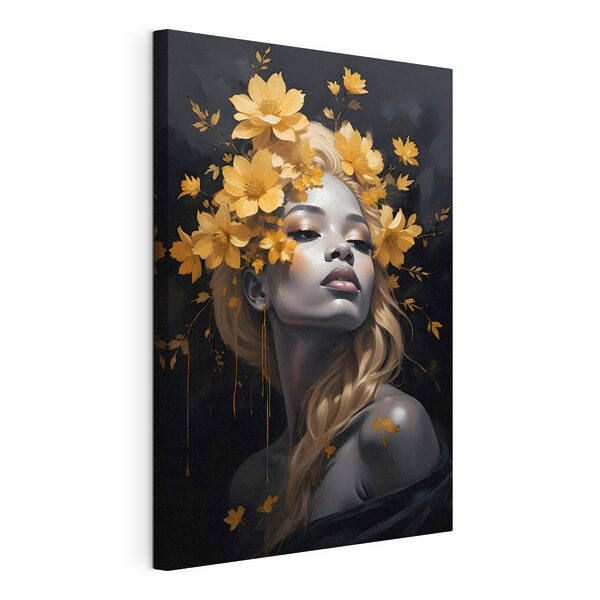 Cuadros Una mujer con flores en el pelo (SKU: s38834) Cuadros Cuadros Una mujer con flores en el pelo (SKU: s38834)