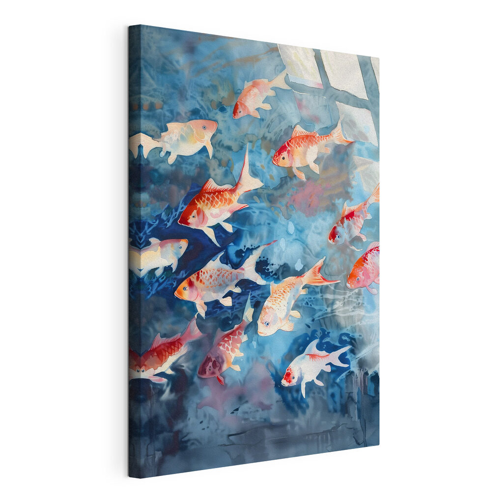 A group of fish swimming in water