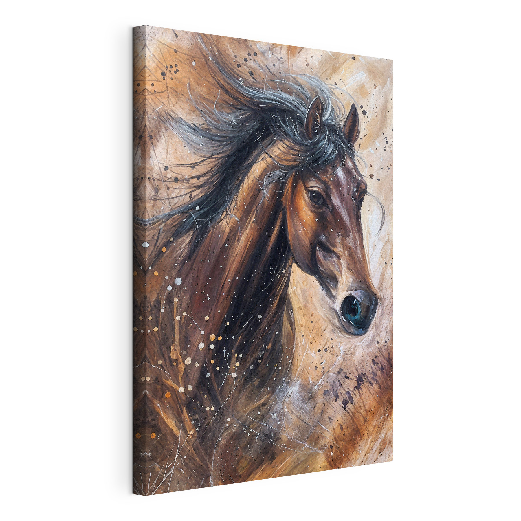 A painting of a horse A painting of a horse