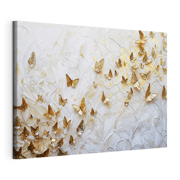 Cuadros Mariposas que bailan sobre un lienzo texturizado (SKU: s38970) Cuadros Cuadros Mariposas que bailan sobre un lienzo texturizado (SKU: s38970)
