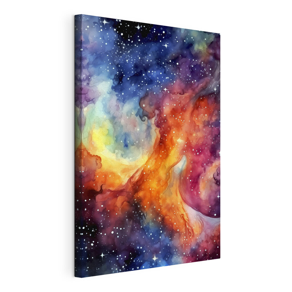 A colorful galaxy with stars