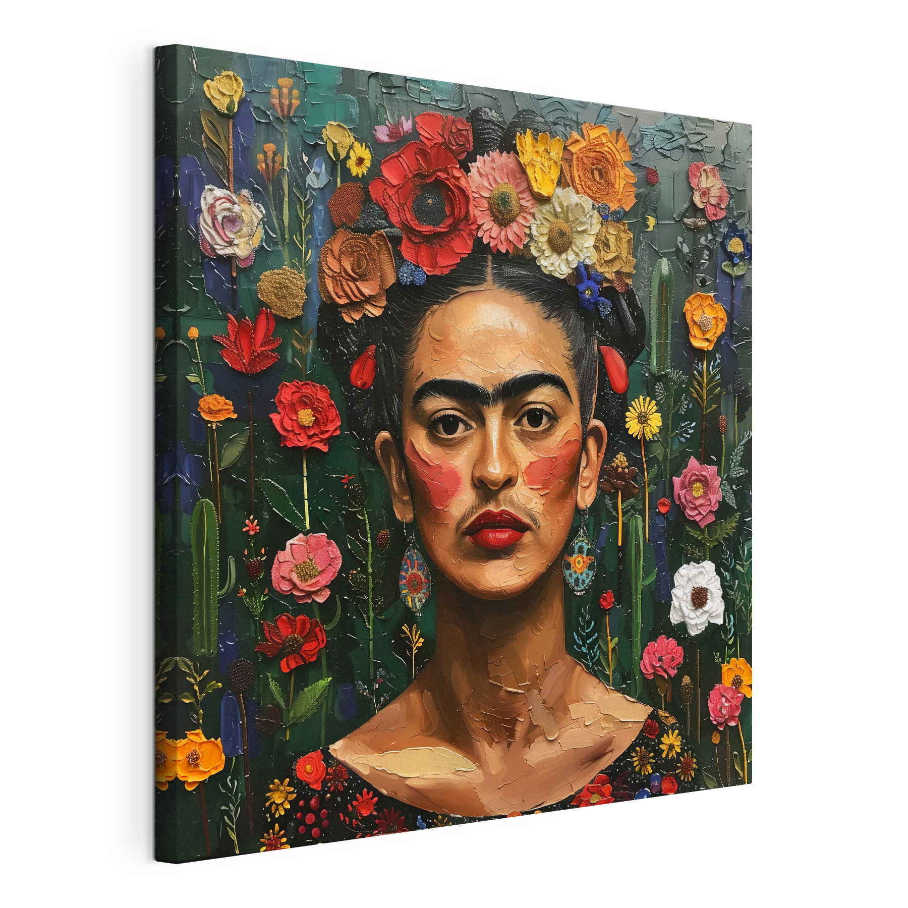 A woman with flowers in her hair A woman with flowers in her hair