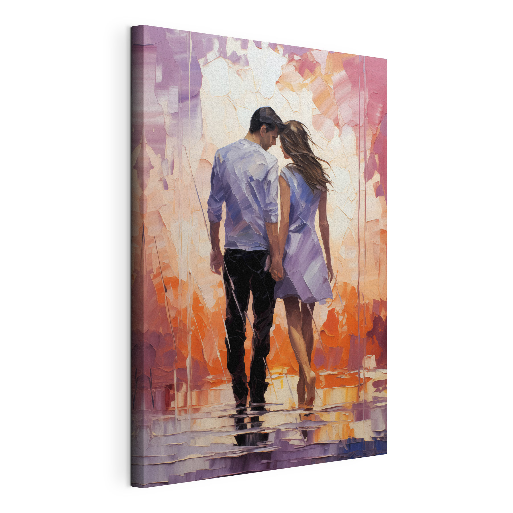 A man and woman holding hands A man and woman holding hands