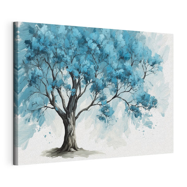 Cuadros Un árbol con hojas azules (SKU: s39153) Cuadros Cuadros Un árbol con hojas azules (SKU: s39153)
