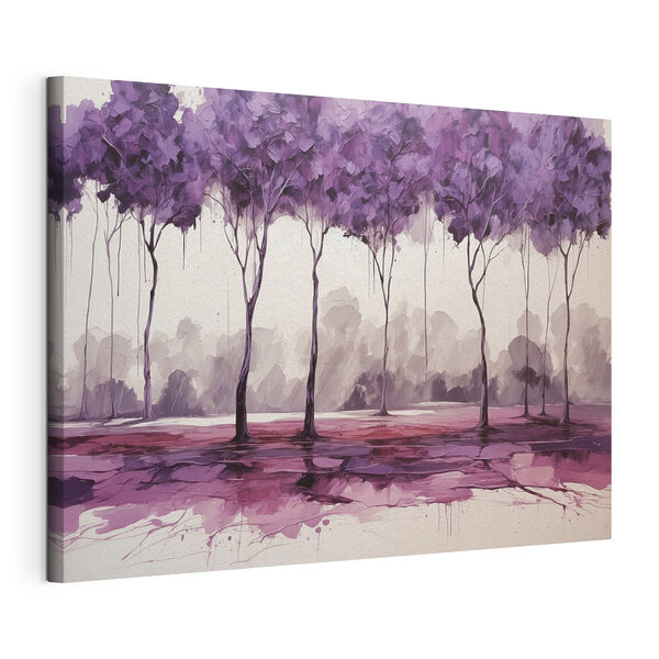 Cuadros Cuadros Un cuadro de árboles con hojas moradas (SKU: s39155)