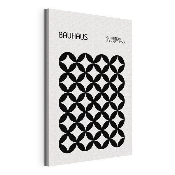 Una portada en blanco y negro con un diseño de círculos Cuadros Una portada en blanco y negro con un diseño de círculos