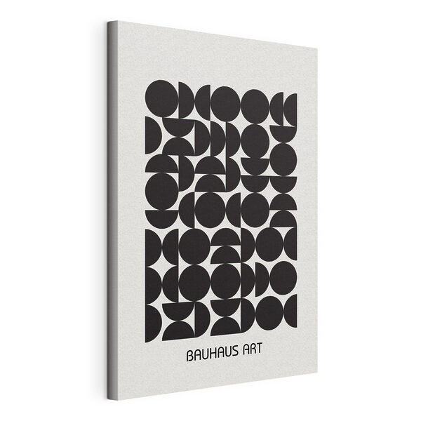 Cuadros Un diseño en blanco y negro formado por círculos y semicírculos (SKU: s39267) Cuadros Cuadros Un diseño en blanco y negro formado por círculos y semicírculos (SKU: s39267)