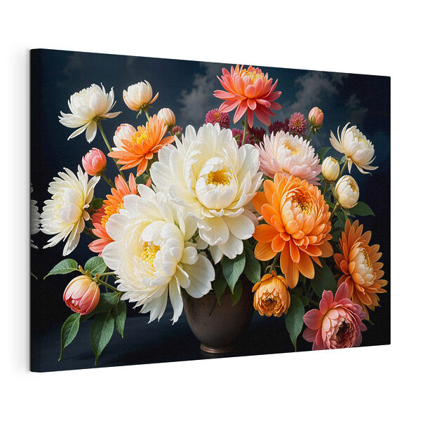 Cuadros Cuadros Jarrón con flores y un cielo nublado (SKU: s39399)